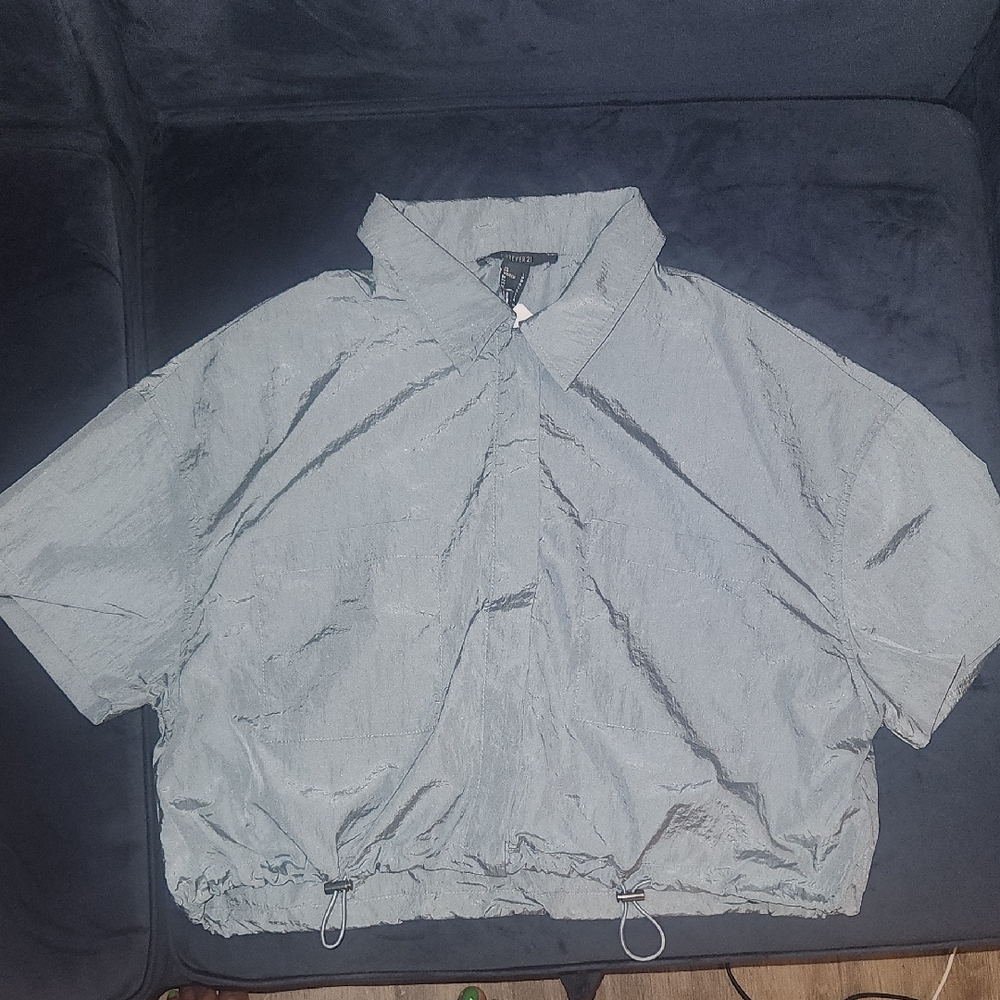 Forever 21 Gray Crop Top